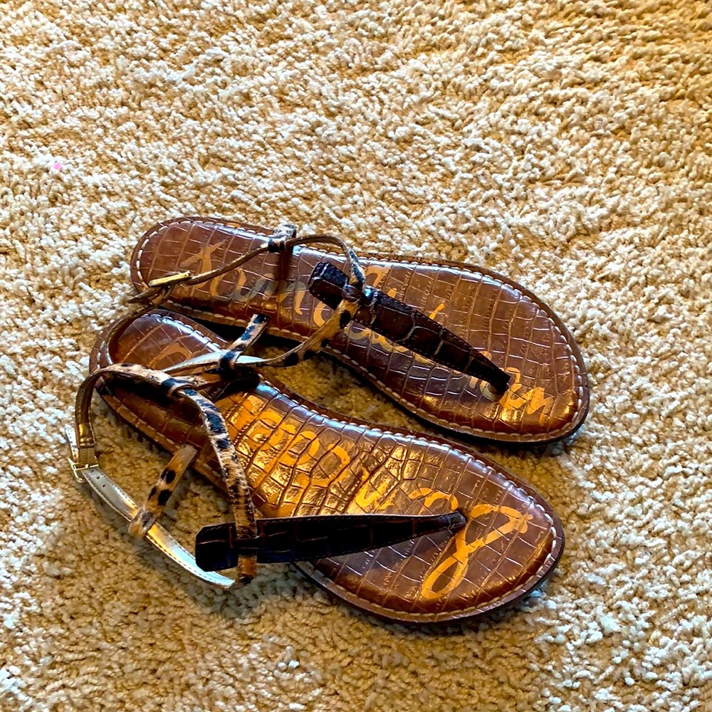 Sam Edelman leopard print sandals 7.5